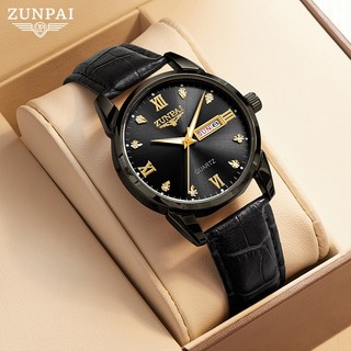 ZUNPAI-264 Đồng hồ nam Chính hãng Chống nước Dây thép Đeo tay Độc lạ Đẹp Đồng hồ nam cơ kim Dây da
