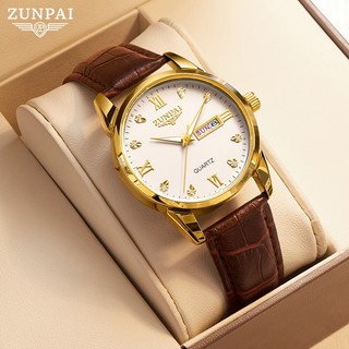 ZUNPAI-264 Đồng hồ nam Chính hãng Chống nước Dây thép Đeo tay Độc lạ Đẹp Đồng hồ nam cơ kim Dây da