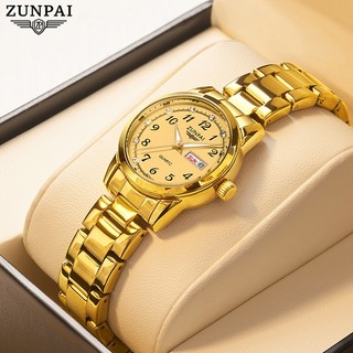 ZUNPAI-286 Đồng hồ nữ Chính hãng Chống nước Dây thép Đeo tay Độc lạ Đẹp Đồng hồ nữ cơ kim Dây da