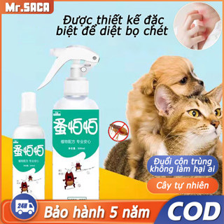 Không gây hại cho vật nuôi,Mr.SACA Loại bỏ các loại bọ trên gia súc gia cầm -xịt Spray bọ chét ve chấy rận ghẻ chó mèo xịt thuốc chống bọ chét thuốc trị ve chó