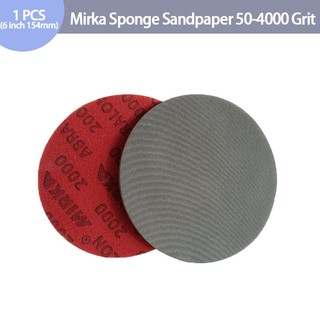 1 chiếc đĩa chà nhám 6 inch miếng bọt biển mirka abralon 150mm giấy chà nhám 180-4000 grit móc xốp & đĩa vòng cho xe đánh bóng & đánh bóng