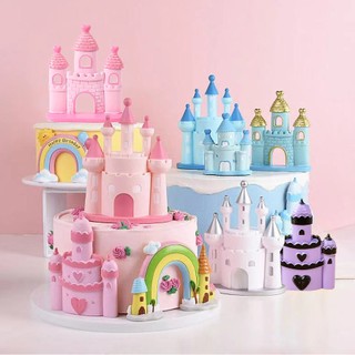 Thiệp chúc mừng sinh nhật hình lâu đài công chúa 3d
