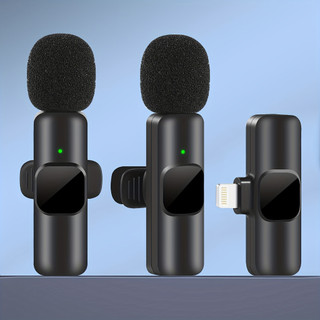 Micro Lavalier không dây Âm thanh di động Ghi Video Ve áo Mic cho điện thoại Micro Vlogging trực tiếp cho iPhone Android DSLR Camera Vlog Video trực tiếp Recoding Phỏng vấn