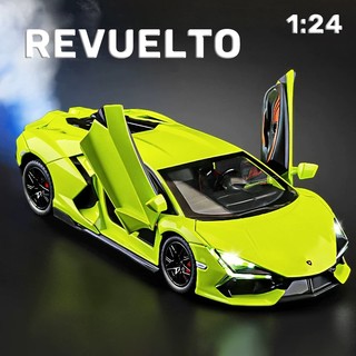  Tỉ Lệ 1: 24 Revuelto Thể Thao Hợp Kim Xe Mô Hình Diecast Xe Âm Thanh Ánh Sáng Xe Người Yêu Bộ Sưu Tập Trẻ Em Quà Tặng Sinh Nhật Kim Loại Đồ Chơi Bé Trai 