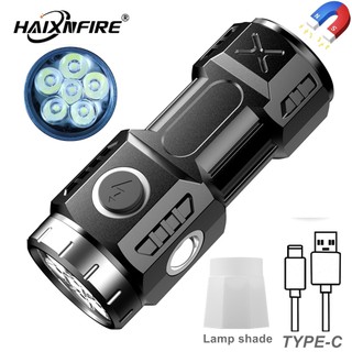  Haixnfire X16 6xP35 LED Type-c Sạc Đèn Bên Độ Sáng Cao Cắm Trại Làm Việc Tại Nhà Sửa Chữa Đèn Pin 