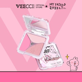 VEECCI*MY FRIEND RABBIT Phấn Má Hồng Ba Màu Màu Tự Nhiên Tông Lì Chống Nước Lâu Trôi 7g