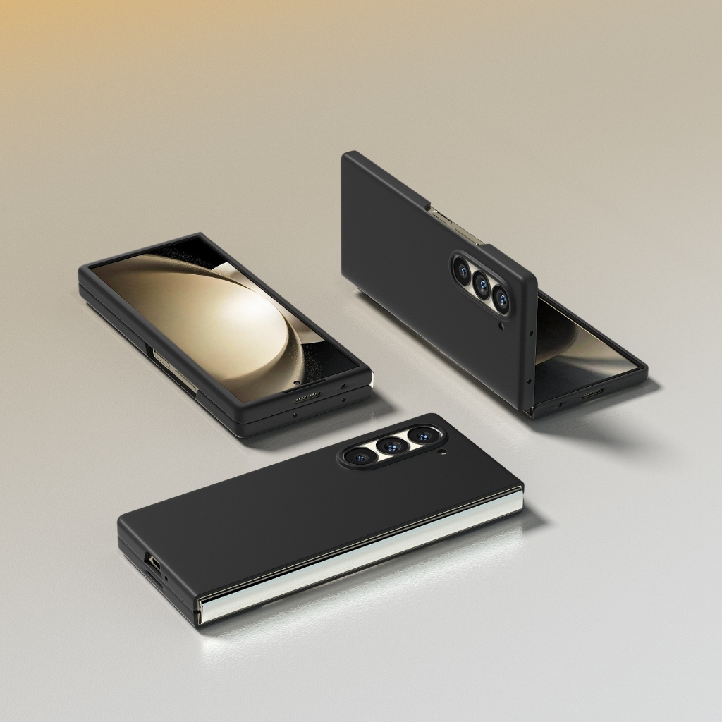 Dành Cho Samsung Galaxy Z FOLD 6 3 4 5 FOLD6 FOLD5 FOLD4 Ốp lưng Màu Trơn Cảm Giác Da Siêu Mỏng Ốp L