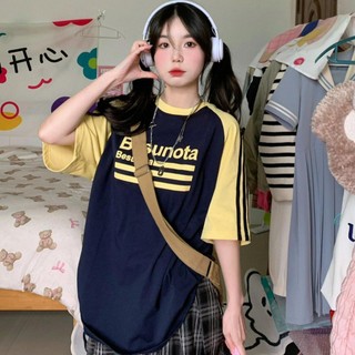 ÁO Thun Tay Nữ Lỡ Form Rộng In Chữ Chất Thoáng Mát Thời Trang Mùa Hè Cho