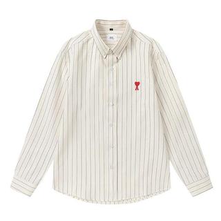 Áo sơ mi sọc dài tay thời trang giản dị oversize Áo sơ mi Oxford unisex