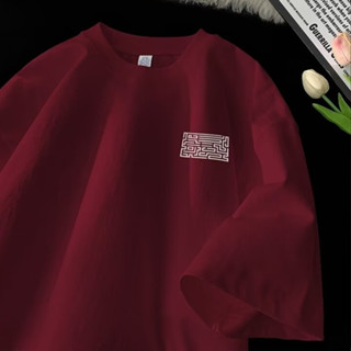 30kg-130kg có size lớn M-8xl Áo thun 100% cotton unisex nam nữ form rộng tay lỡ phông Mỹ Vintage Mẫu Sense cao cấp in Áo phông