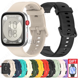  Dây đeo silicon thay thế vòng đeo tay bền bỉ cho Huawei Watch Fit 3 4 Pro 