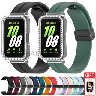  Dây đeo silicon có ốp lưng Dây đeo thay thế nửa trong suốt cho Galaxy Fit 3 