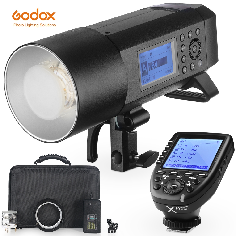 Godox AD400 Pro WITSTRO Flash ngoài trời tất cả trong một AD400Pro Pin Li-on TTL HSS với tích hợp hệ