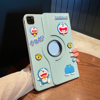 360° Ốp lưng máy tính bảng bằng da lật có nhãn dán hoạt hình 3D cho iPad Mini 6 5 9.7 5th 6th Air 3 4 5 iPad 10.2 7 8 9 10.9 10th Gen iPad Pro 11 inch 2024 Vỏ bọc