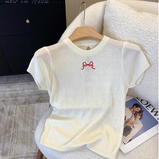 RUICHE áo phông áo thun nữ croptop baby tee Cute Thể thao Hàn Phong hàn quốc WMJ2450B5I 22Z240527