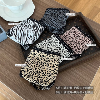 YIBEIKA Chính Hãng 3 Gói Mỹ Hot Girl Da Báo In Lactic Acid Quần Nhẹ Nhàng Phù Hợp Với Co Giãn Hemming Đàn Hồi Cao Kháng Khuẩn Bé Gái Quần Lót