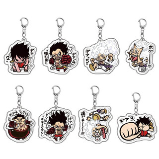One Piece Anime Luffy Ronoa Zoro Mặt dây chuyền Móc khóa Acrylic