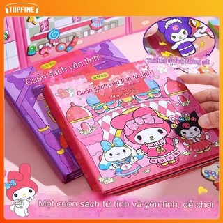 Sách từ tính Kuromi nhập vai và thay đồ chơi Buka CD012 cuốn sách yên tĩnh Kuromi house, Cinnamoroll dễ thương cho trẻ em