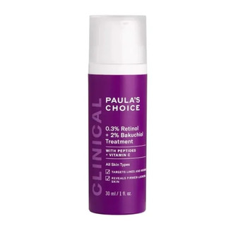 Paula 's Choice CLINICAL 0,3% Retinol + 2% Bakuchiol Treatment Serum chống lão hóa cho nếp nhăn sâu 30ml 