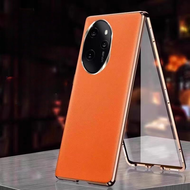 Ốp Kính Nam Châm Cho Honor 200 lite Pro 100 90 90GT 90lite 80 70 x9b x9a Trường Hợp 360° Ốp điện thoại bảo vệ toàn diện cho Honor 200 200pro Vỏ da