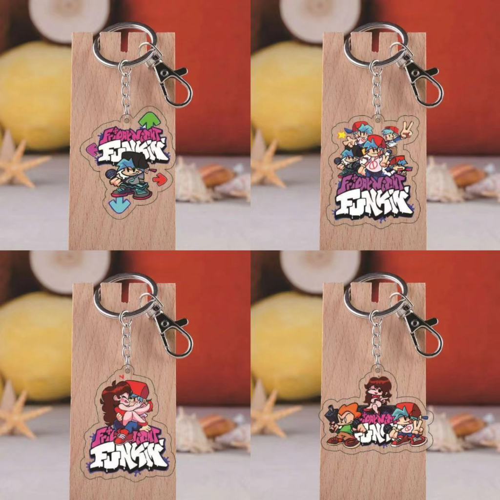 Tối thứ Sáu Funkin Thứ Sáu Đêm Funkin Acrylic Móc Khóa Mặt Dây Chuyền