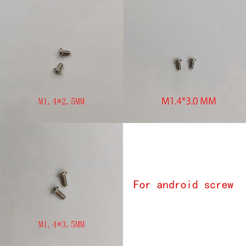 100-200 CÁI 2.5MM 3.0mm 3.5mm Phillips vít cho điện thoại di động Android Vít Bu lông Vít chéo