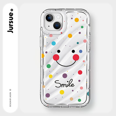 Ốp lưng JURSUE mềm chống sốc dễ thương đẹp đơn giản độc lạ cho iPhone 16 15 14 13 12 11 Pro Max SE 2020 X XR XS 8 7 ip kute Y2055