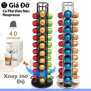  Giá Đỡ Viên Nén Cà Phê Viên Nén Nespresso Viên Nén Kệ Để Đồ Máy Pha Cafe Viên Nén Xoay 360 Độ Kệ Đa Năng Hộp Đựng Cà Phê 