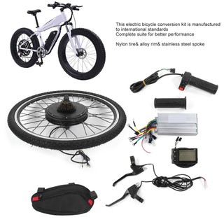 Động cơ xuất bộ chế xe đạp điện bánh sau trung tâm động cơ cần phanh lốp nylon w/đồng hồ lcd 26in snowa