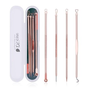 Bộ 4 Dụng Cụ Nặn Mụn Bằng Thép Không Gỉ Chuyên Nghiệp DUcare