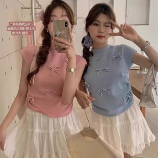 Áo Thun Nữ Nơ Basic Nơ Dễ Thương Hàn Quốc Chất Thun Co Dãn Ôm Body