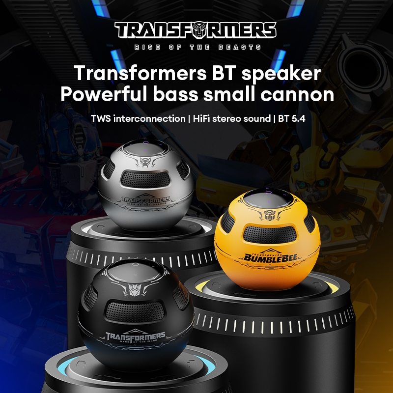 Transformers TF-Y17 Loa Bluetooth không dây di động Âm thanh nổi âm trầm nặng 1200mAh Pin lớn Hỗ trợ