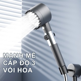 JIASHI  Vòi sen Tăng áp bộ 3 trong 1 Đầu vòi hoa sen ba chế độ