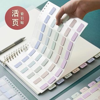 Ins phong cách chỉ số dán macaron giấy dán ghi chú sổ tay phân trang nhãn dính ghi chú khai thác giấy dán ghi chú