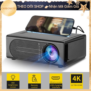 [Hàng Sẵn] Máy Chiếu Mini 1920x1080P Full HD LED Di Động Cho Gia Đình Quà Tặng Trẻ Em 100-240V【Carbon070 