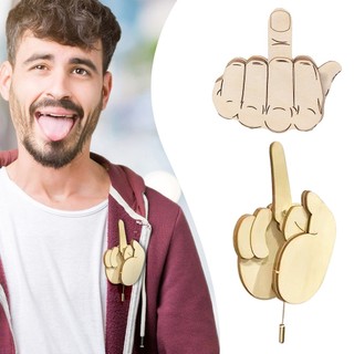 Gỗ vui nhộn ngón giữa thổ cẩm diy bộ di động nhẹ thổ cẩm cho quần áo túi mũ