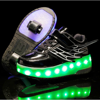 Heelys giày thể thao trượt patin có đèn led dạ quang 73rd hbcz cá tính cho nữ