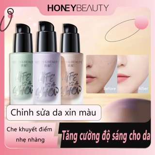 [Bản Nâng Cấp] Kem Lót Honey Beauty 3 Trong 1 Triệt Sắc Thay Thế Kem Nền Che Phủ Cao Lâu Trôi Đến 10H Nâng Tone Kiềm Dầu 30g