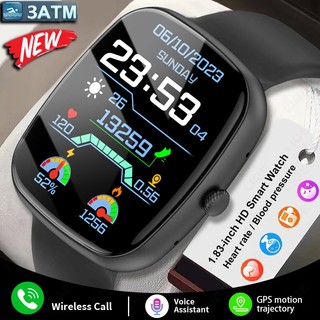 Đồng hồ thông minh LIGE Ban đầu IP67 Chống nước 1,83 inch HD Màn hình cảm ứng toàn diện Theo dõi sức khỏe Theo dõi sức khỏe Thể dục Nam Nữ Đồng hồ tùy chỉnh Mặt Đồng hồ thông minh cho Android và IOS