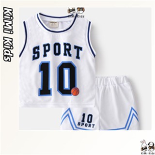 Bộ đồ thể thao mùa hè dành cho trẻ em KiMi Kids Bộ đồ trẻ em hai mảnh lưới thoáng khí cho bé