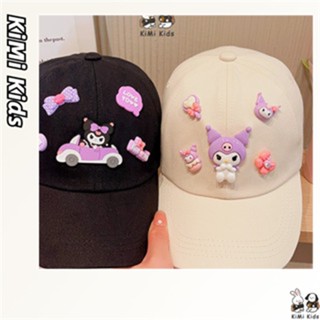 Mũ trẻ em KiMi Kids Kulomi Cô gái nhỏ Mũ hoạt hình dễ thương Cô gái bé ngoài trời chống nắng Mũ bóng chày