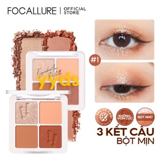 Bảng phấn mắt FOCALLURE 4.8g nhiều màu nhũ lì sắc tố cao chuyên dụng
