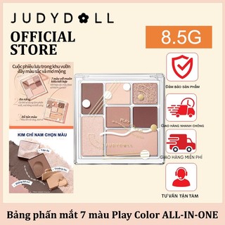 Bảng phấn trang điểm judydoll bảng phấn mắt 7 màu play color all-in-one palette đa năng dễ dùng 8.5g
