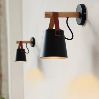 Mauno. Đèn tường Gỗ Phong cách đơn giản Hiện đại ngủ Trang trí nhà cửa cho đầu giường hành lang