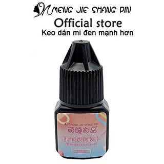 Mengjieshangpin Keo dán mi giả  đen an toàn và không mùi 5ml