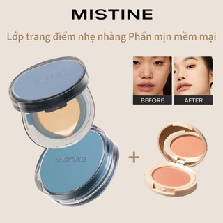 Mistine Poreless BB CC Cushion Kem che khuyết điểm kiểm soát dầu chống thấm nước lâu trôi + Phấn má hồng không tập trung
