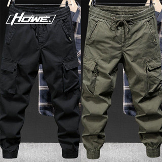 Howe. Quần yếm nam Quần dài nhiều túi Size lớn M-5XL Phong cách retro, thời trang mùa hè