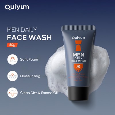 Quiyum Men Revitizing Daily Face Wash Oil Control Giảm mụn 50g