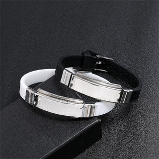 Vòng Tay Silicon 22032 Bông Tai Kẹp ins Màu Trơn Phong Cách Thể Thao Nam Nữ Vòng Tay