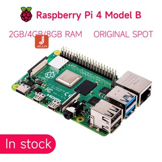 Raspberry Pi 4 Model B Board 2GB 4GB 8GB RAM CPU 64 Bit 1.5Ghz Bộ chuyển đổi nguồn ABS Vỏ đầu đọc thẻ TF Tản nhiệt